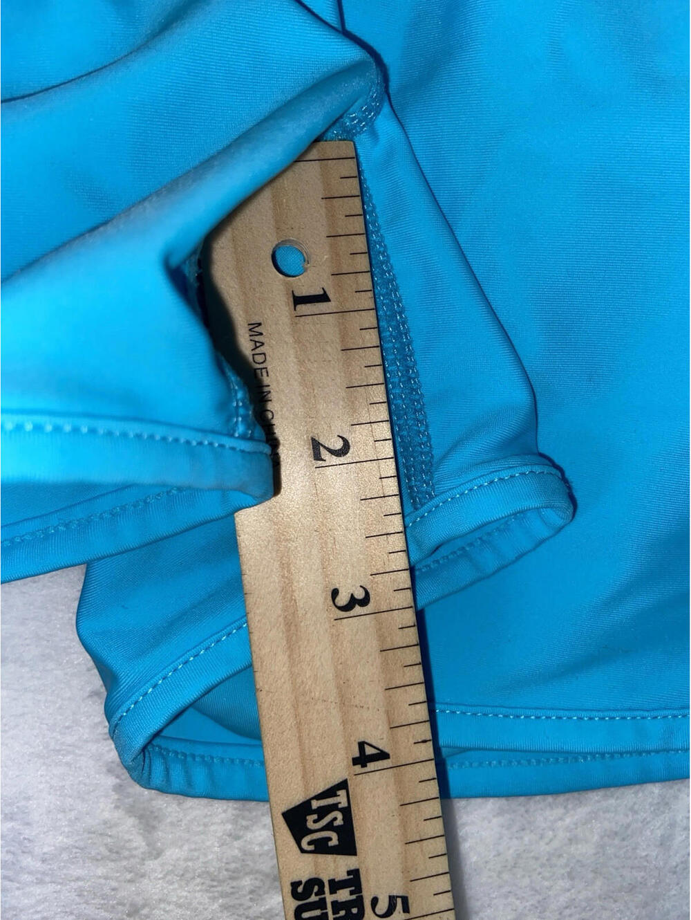 Gradual Women's XL Aqua Blue Lined Athletic Stretch Shorts High Waist 3” Inseam - Picture 10 of 12